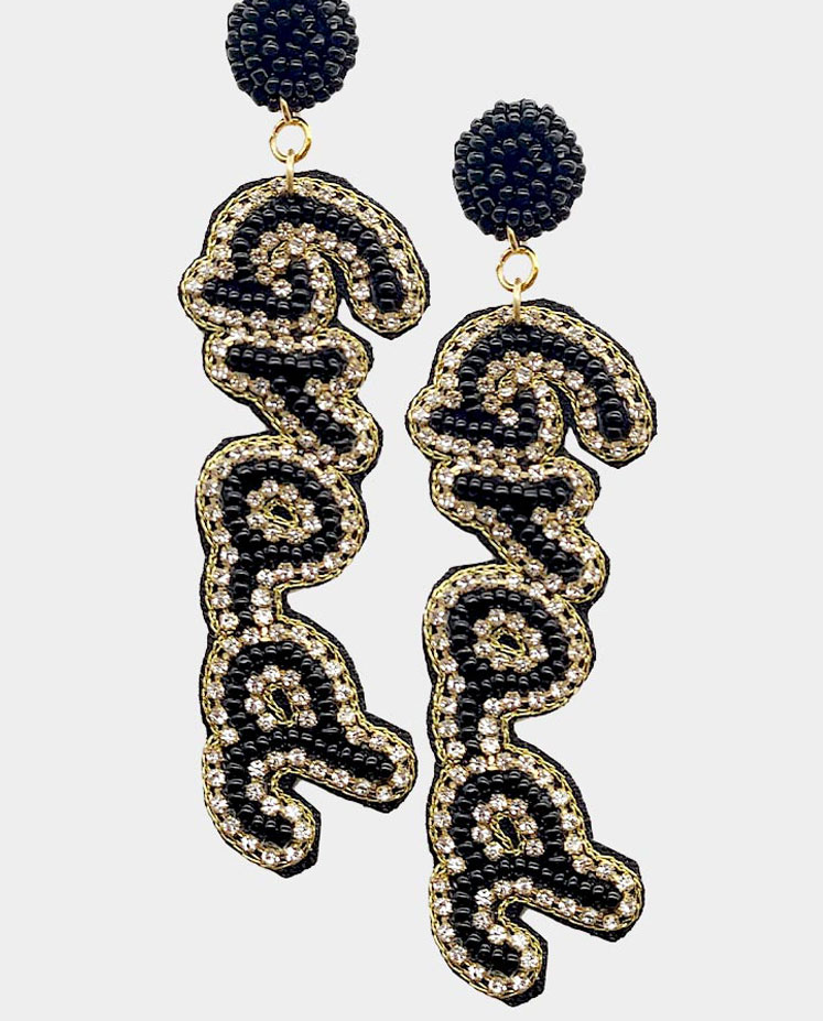 Grad Beaded Earrings