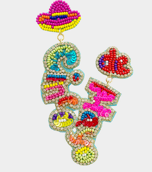 Cinco Mayo Beaded Earrings