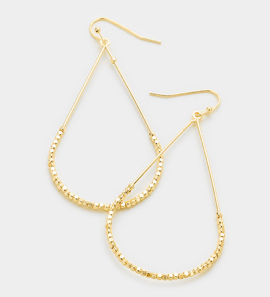 Tear Drop Hoop Earrings