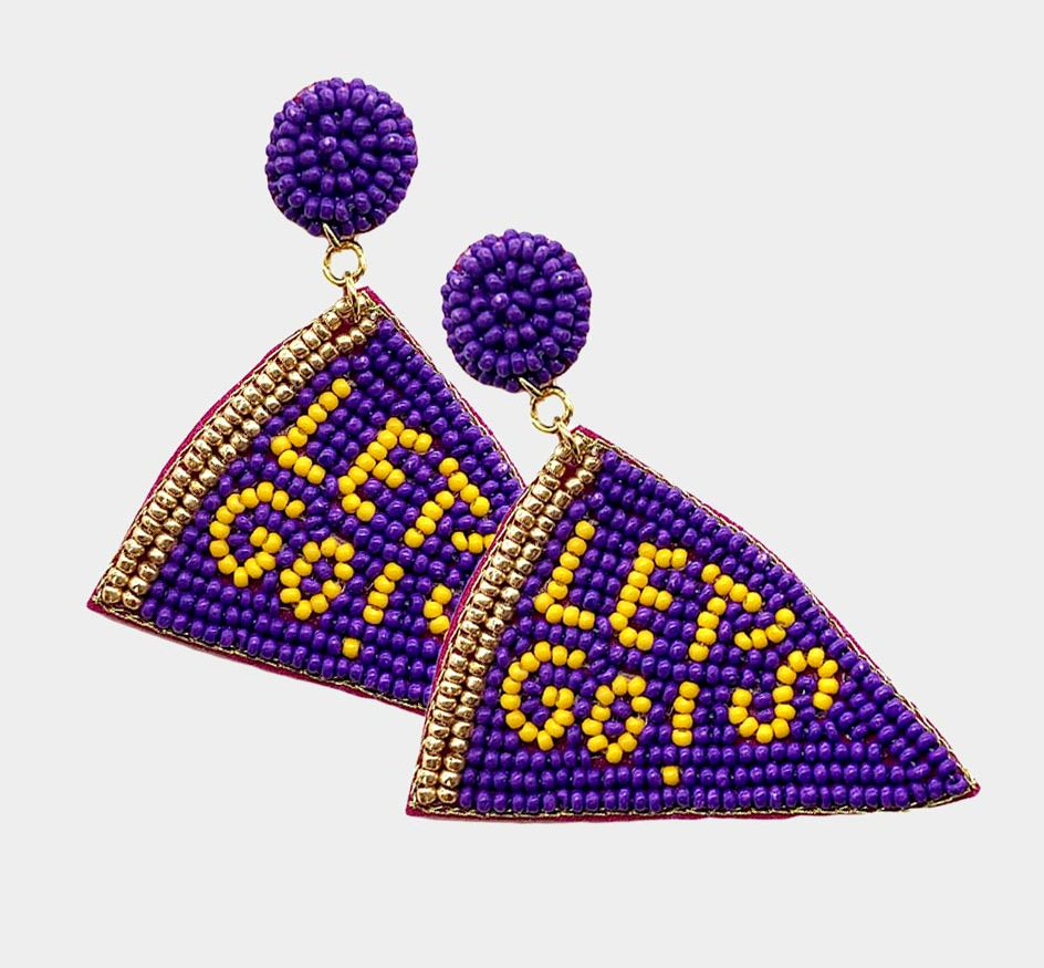 Lets Go Beaded Earrings