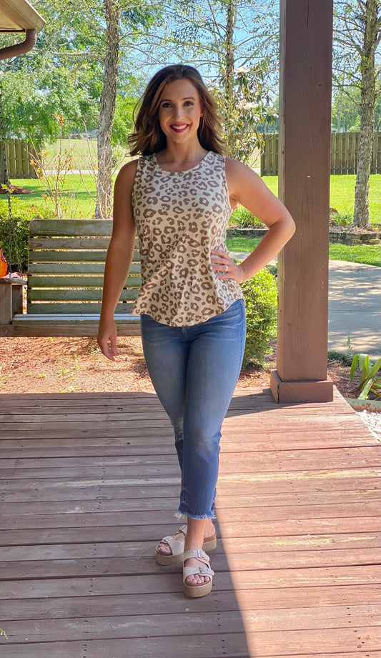 Another Leopard Day Top