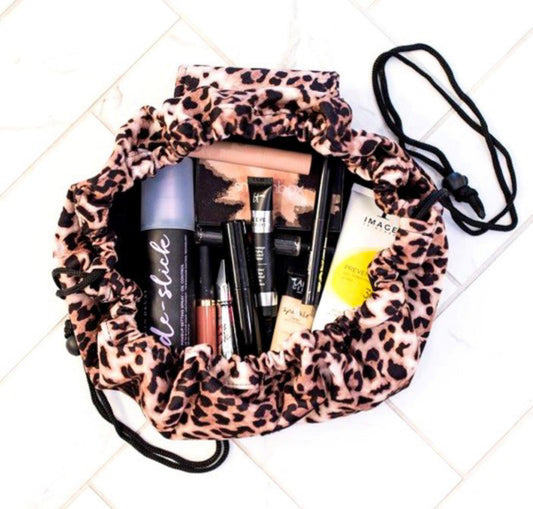 Leopard Travel Makeup Bag