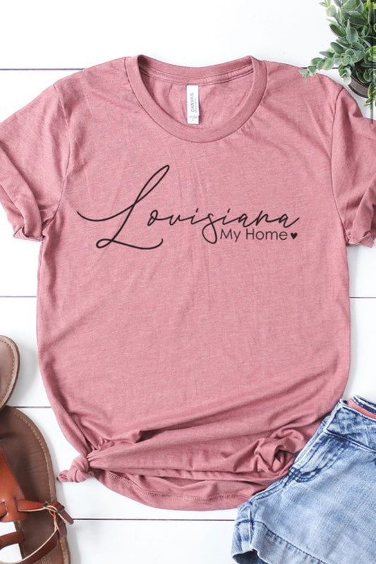 Louisiana MY HOME Graphic Tee