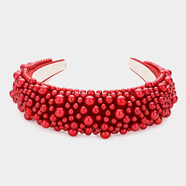 Red Pearl Headband