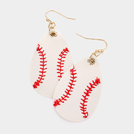 Baseball Hanging Earrings