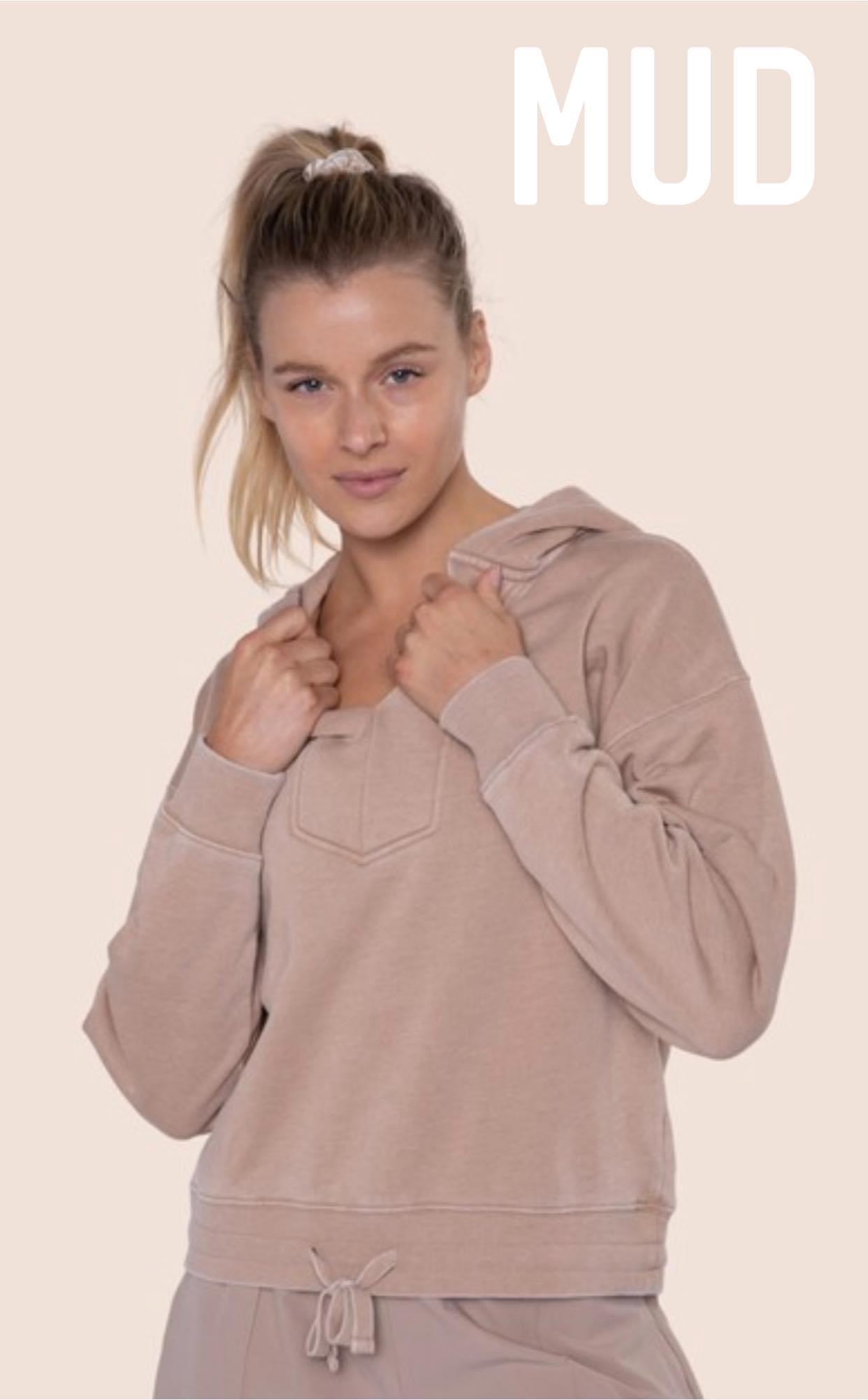The Burnout Washed Hoodie Top