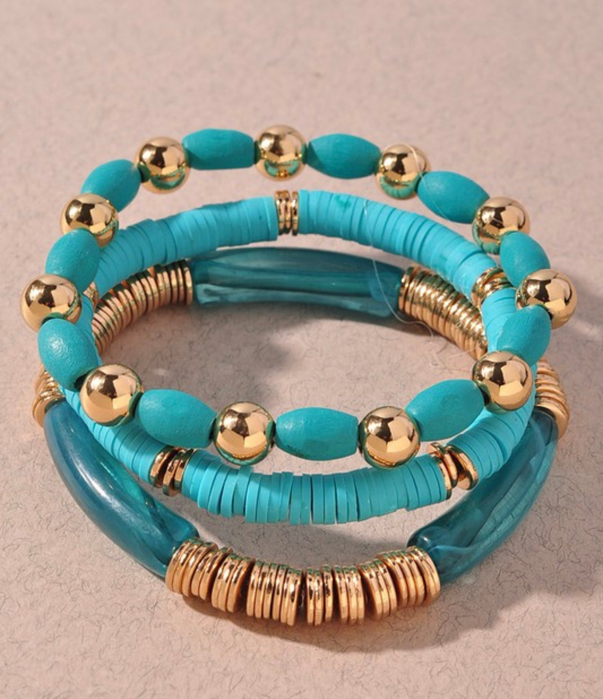 Tripled Layered Bracelet Stack