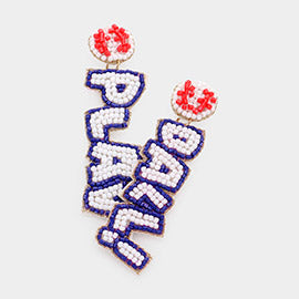 Play Ball Beaded Earrings