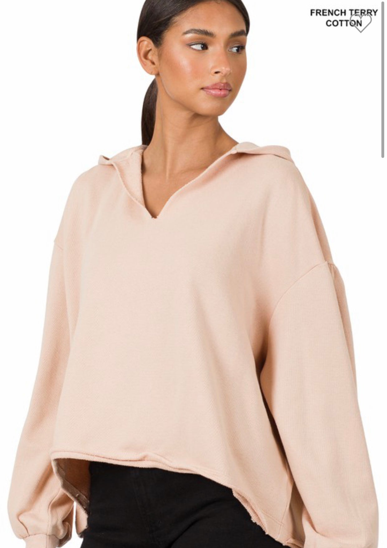 The Dusty Blush Oversized Kelli Denaye Pullover