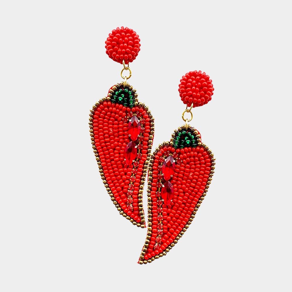 Peppers Beaded Earrings