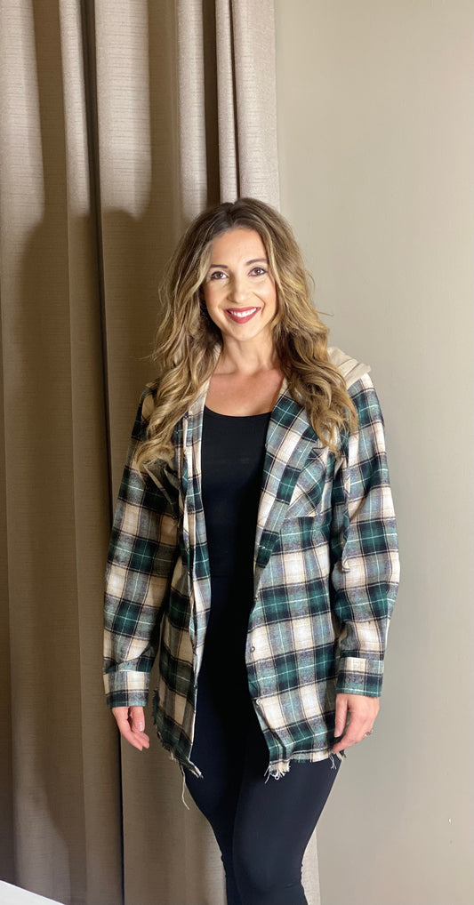 The Green Ziva Flannel