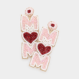 Mom Beaded Earrings