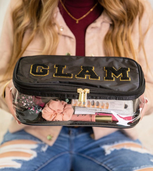 Black GLAM Makeup Bag