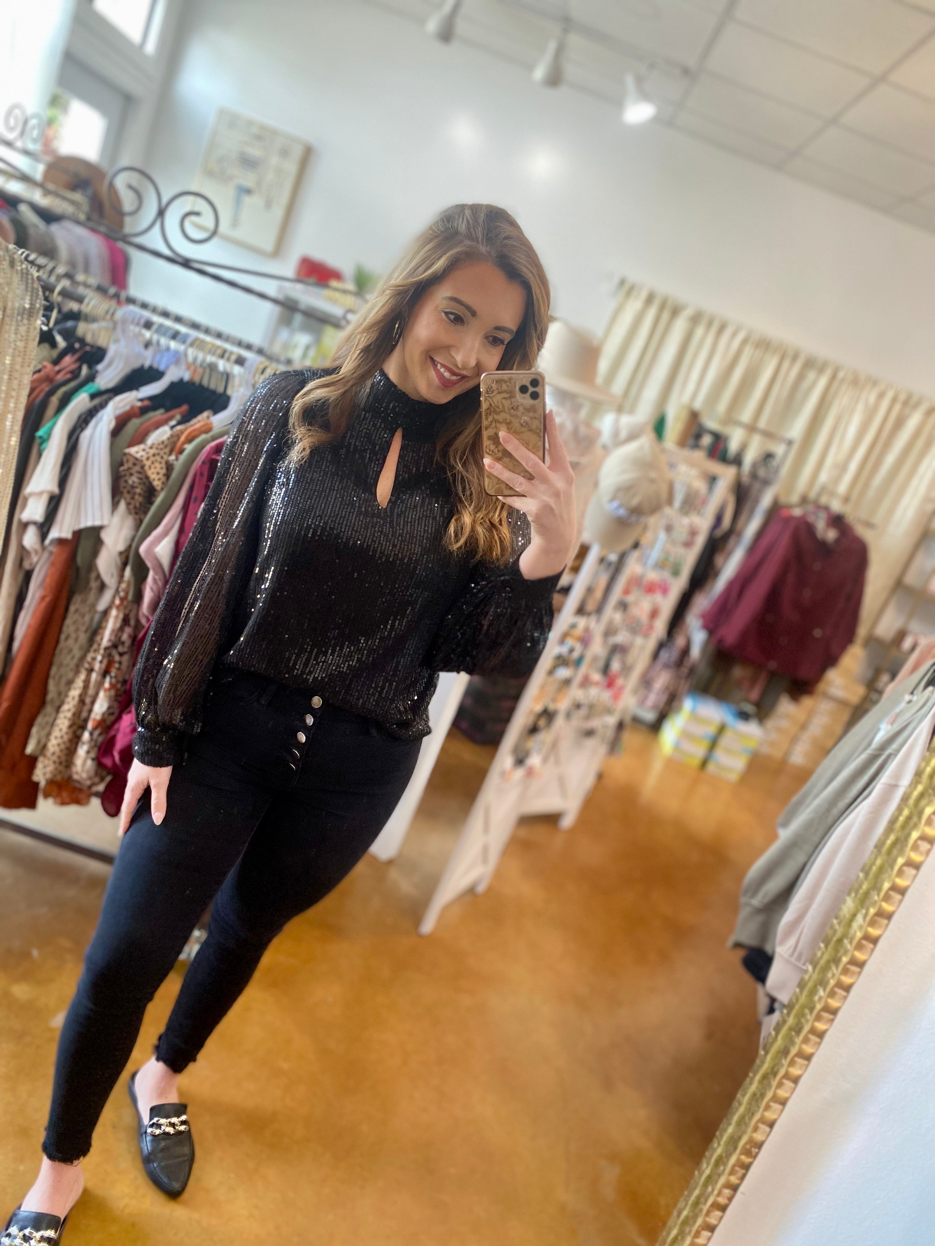 The Black Sassy Girl Top