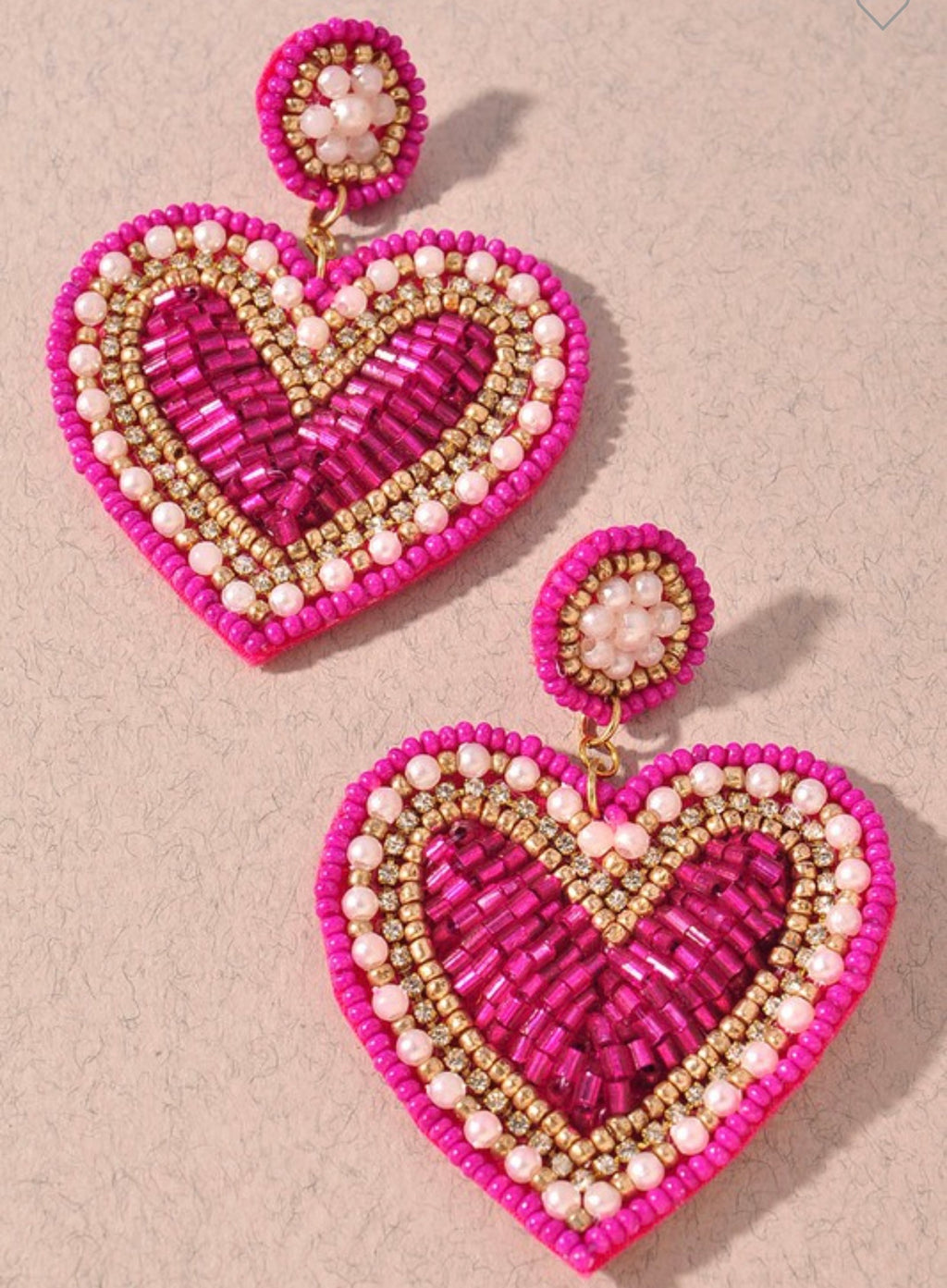 Sassy Valentines Day Beaded Earrings