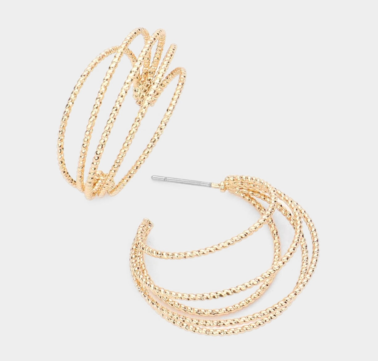 Rope Textured Hoops