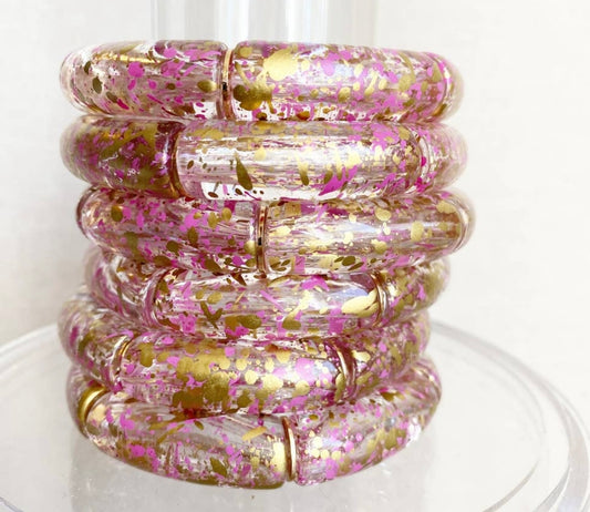 Purple and Gold Love Bracelet