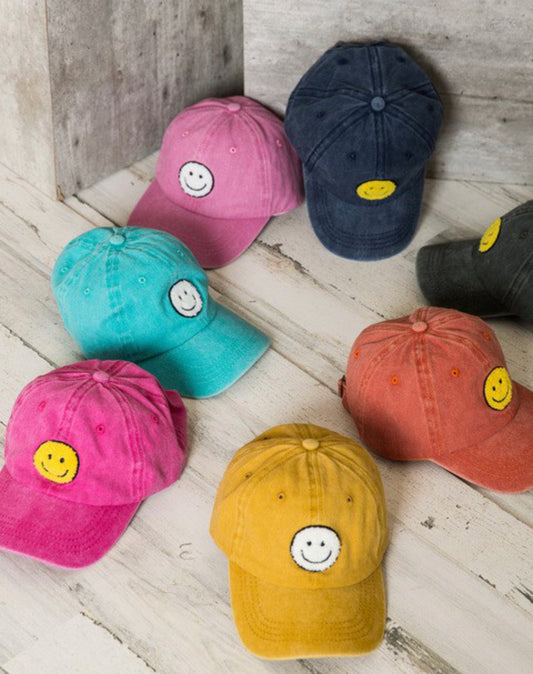 Smiley Baseball Caps