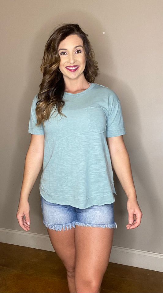 The Zoe Jade Pocket Tee