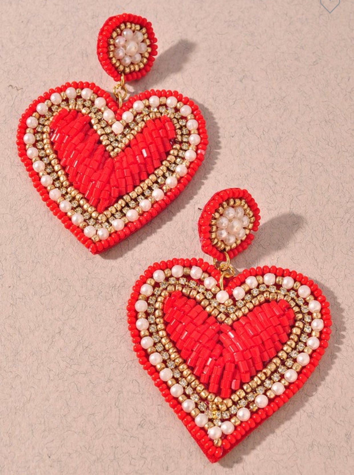 Sassy Valentines Day Beaded Earrings