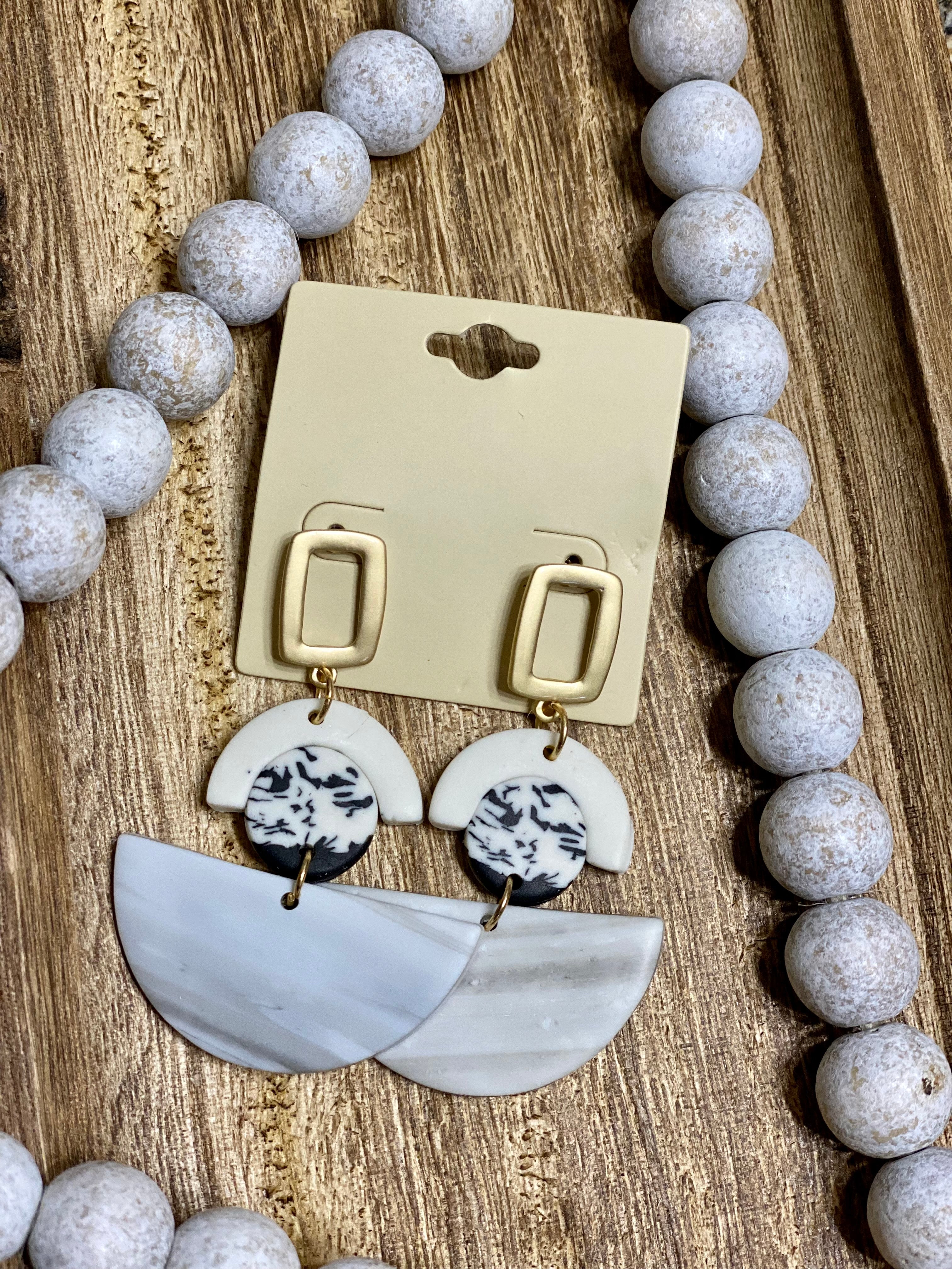 The Ava Clay Link Earrings