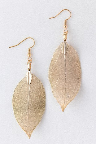 The Unique Leaf Earrings