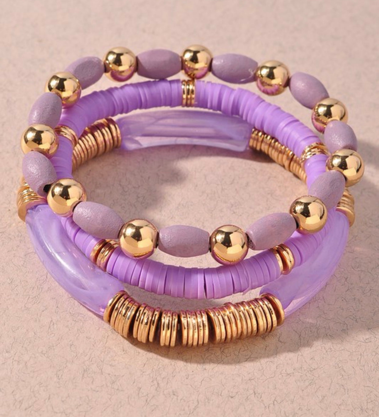 Tripled Layered Bracelet Stack