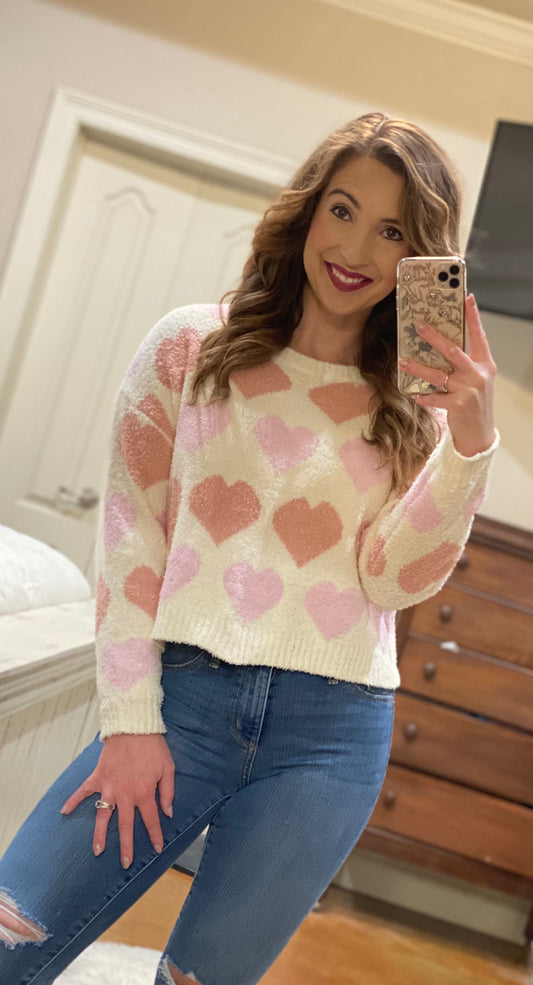 Valentine's Day Hearts Sweater