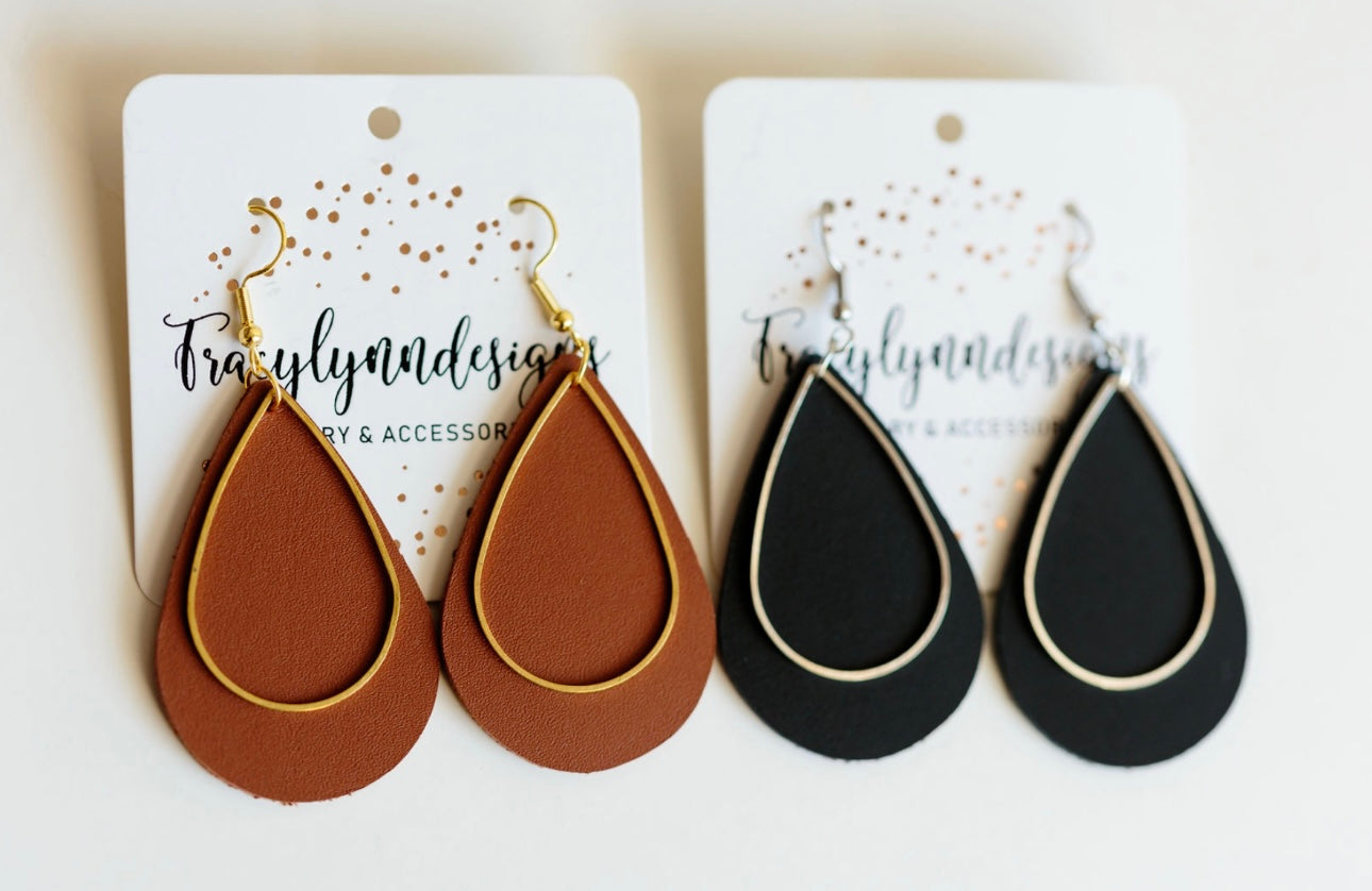 Our Custom Leather Earrings