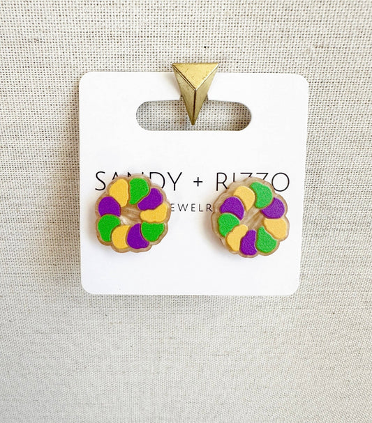 King Cake Studs