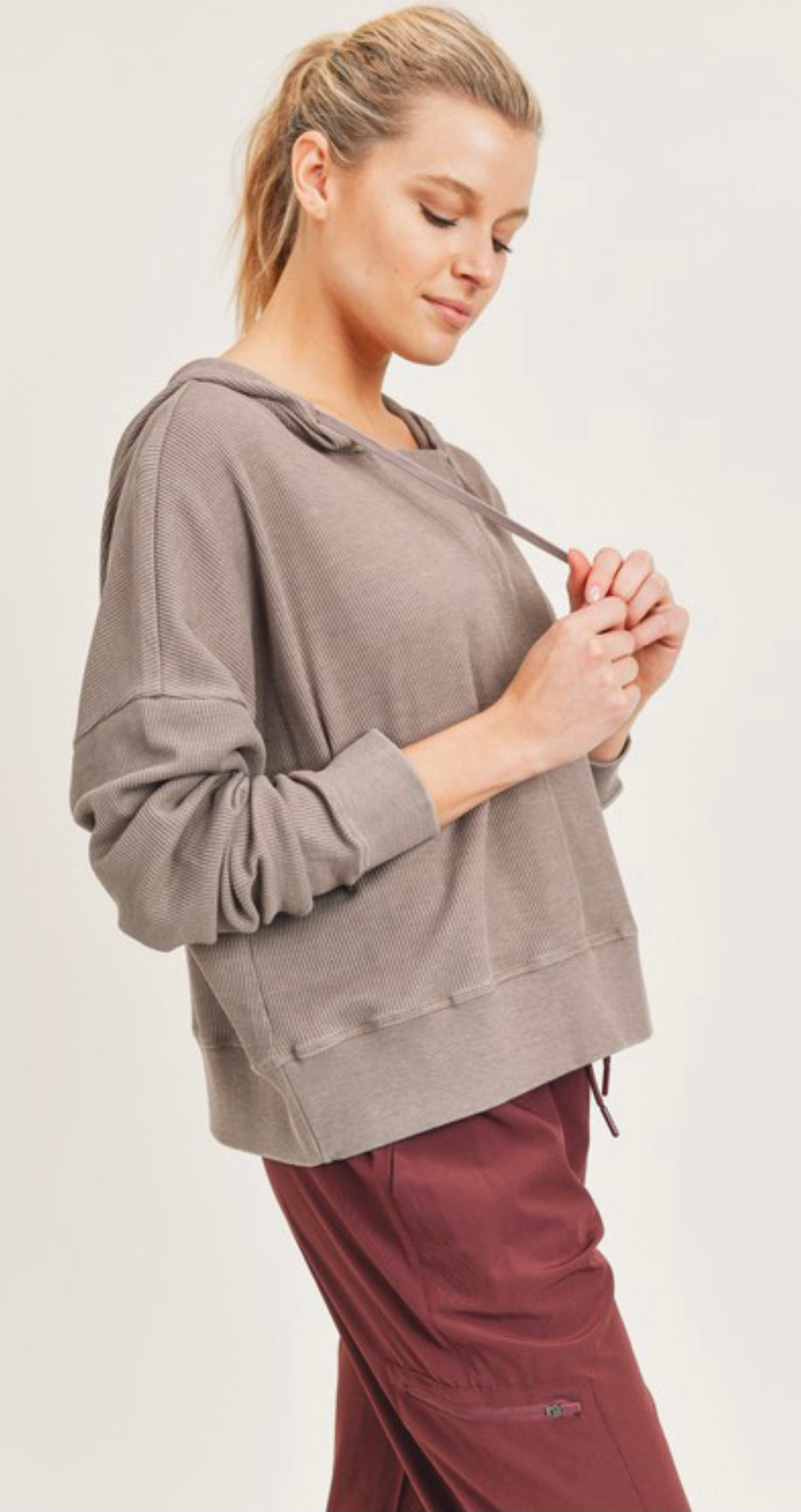 The Dolman Mocha Pullover