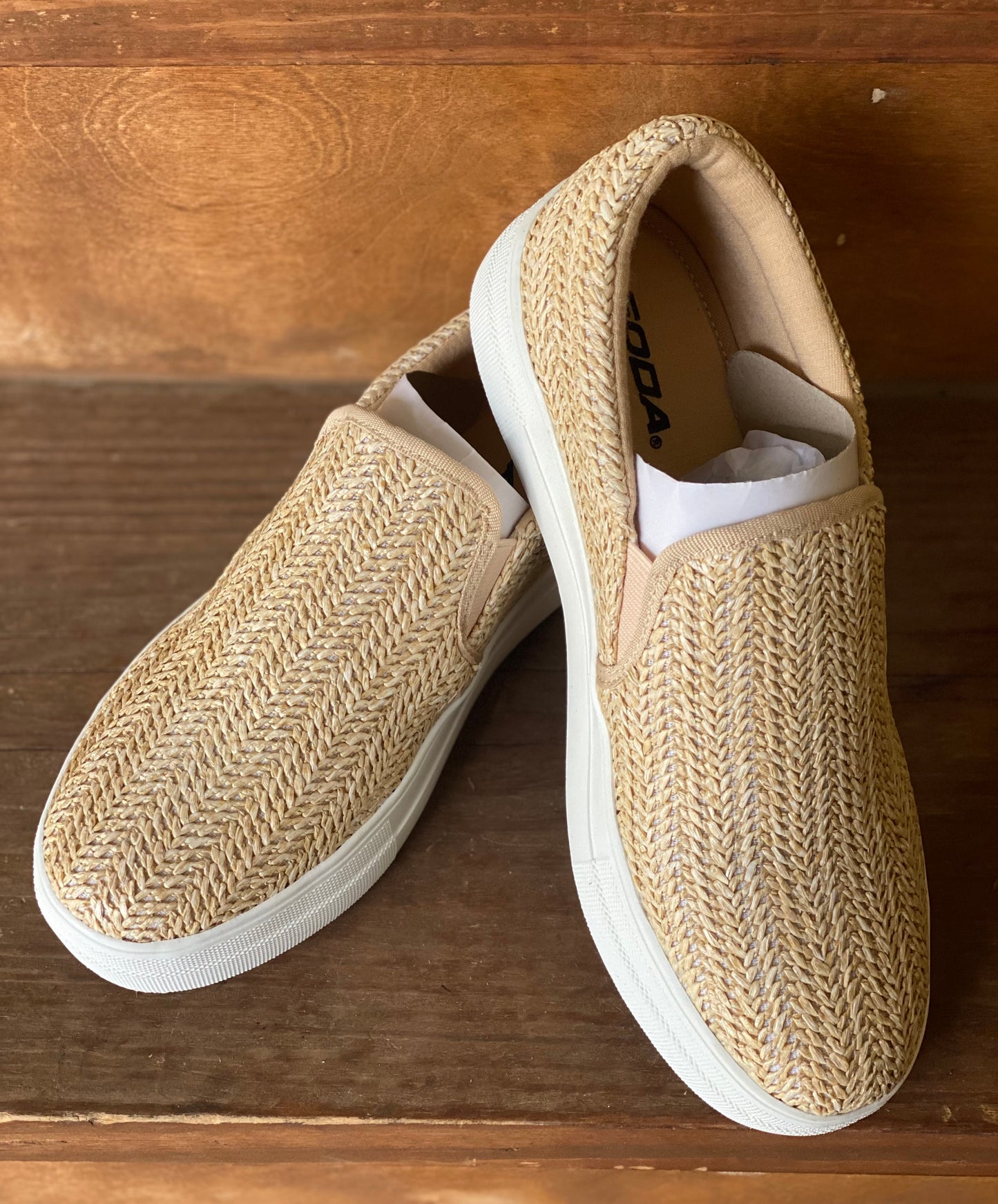 Stone Cobra & Raffia Sneakers