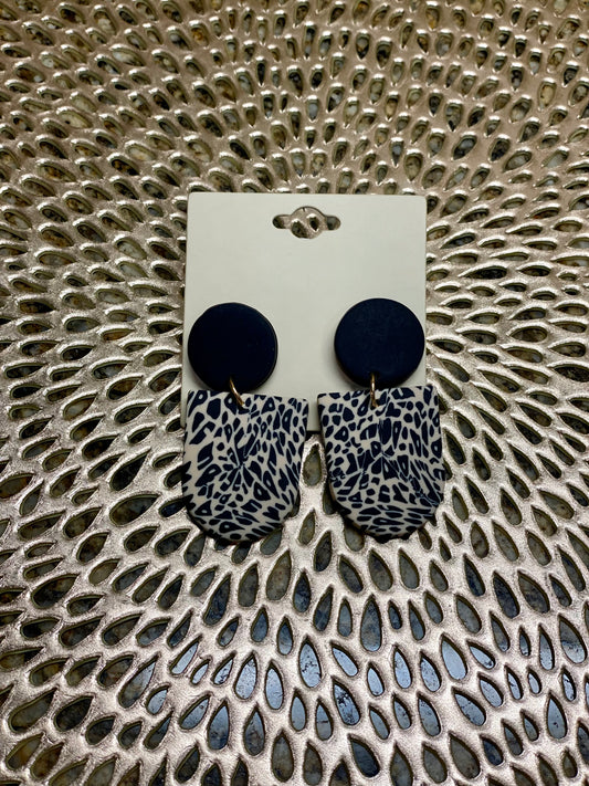 Clay Leopard Earrings