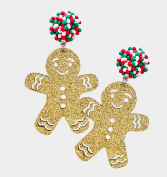 Ginger Bread Dangle Earrings