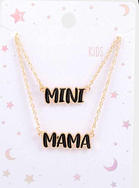 Mama/Mini Necklace Set