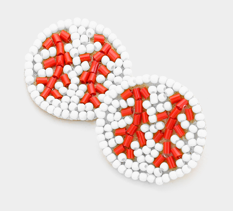 Sports Beaded Earrings