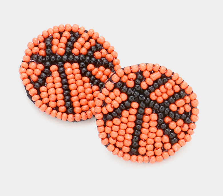 Sports Beaded Earrings