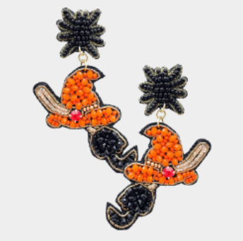 Halloween Beaded Earrings