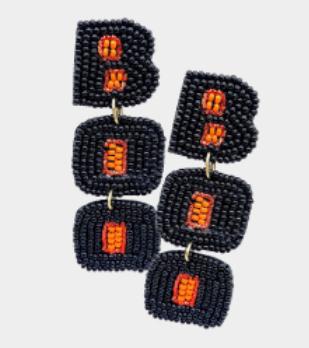 Halloween Beaded Earrings